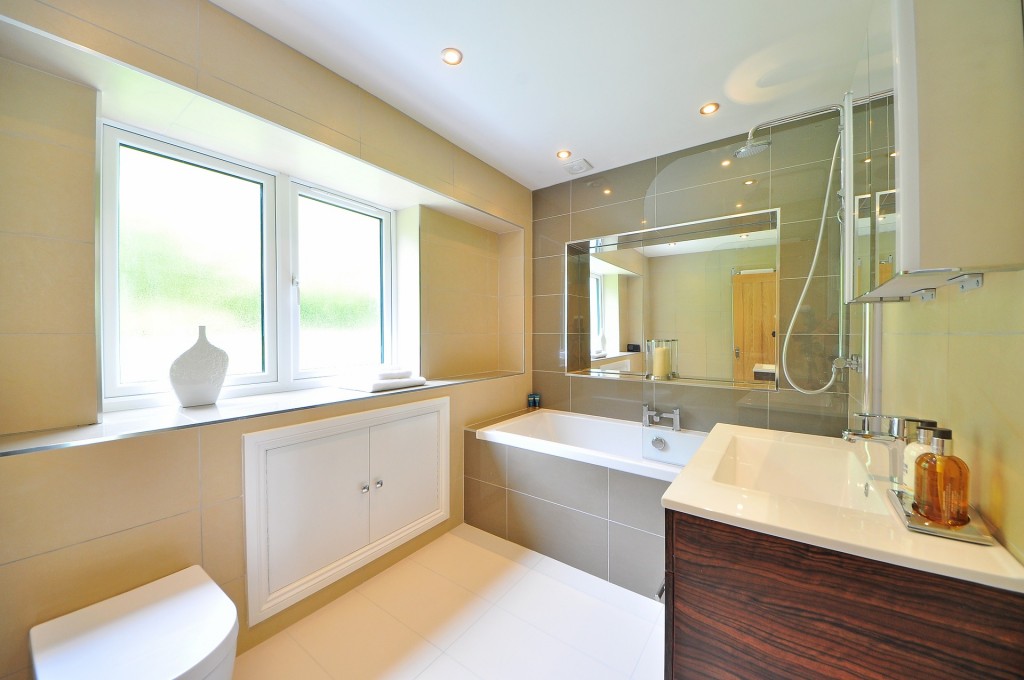 Bathroom With LED Lights Bathroom With LED Lights